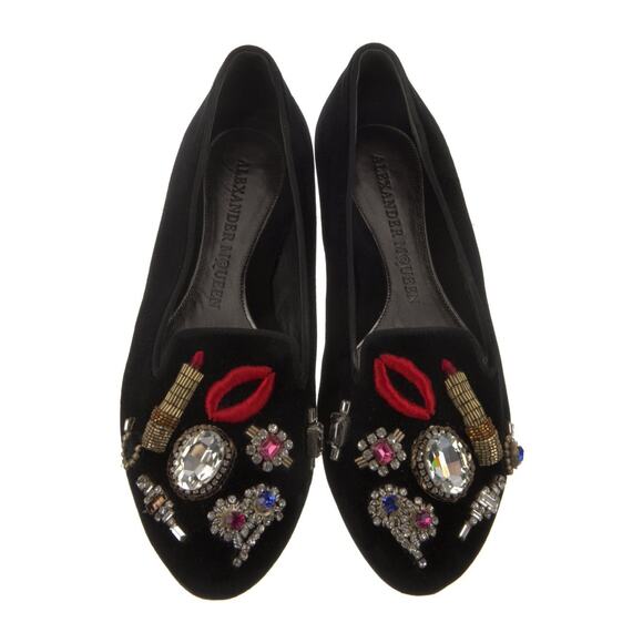 ❤️Alexander McQueen Velvet Loafers❤️